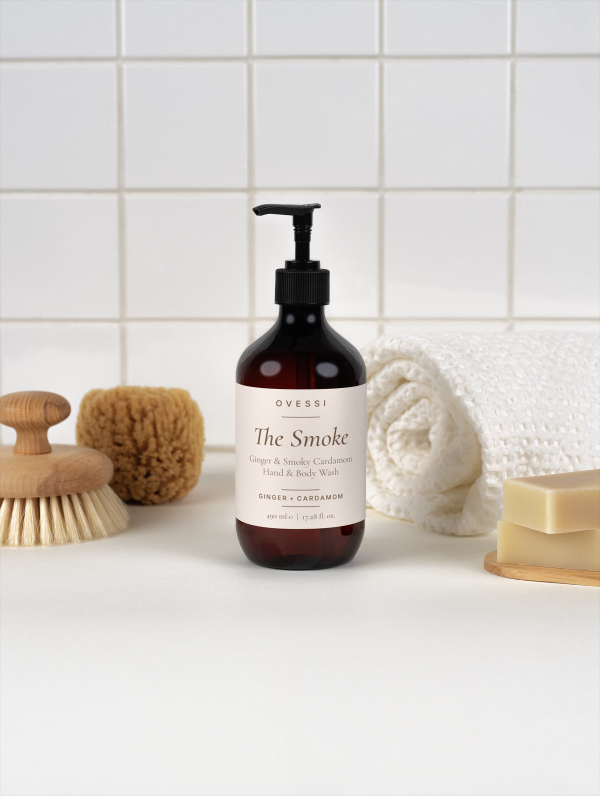 The Smoke : Ginger & Smoky Cardamom Hand & Body Wash, view 3